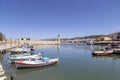 View of the old harbour of Rethymno Royalty Free Stock Photo
