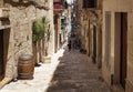 View of old, historical street in Valletta / Malta. Image shows