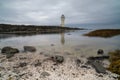 view of the old lighthouse in Akranes in southwestern Iceland Royalty Free Stock Photo