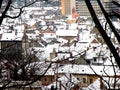 View of the old medieval town of Brasov (Kronstadt) Royalty Free Stock Photo