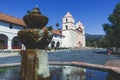 View of Old Mission Santa Barbara, Santa Barbara county, California, USA, summer sunny day Royalty Free Stock Photo