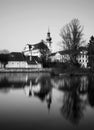 View of the old monastery Brevnov in Prague Royalty Free Stock Photo