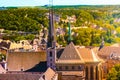 View of old monastery in city Luxembourg - Luxembourg, summer Royalty Free Stock Photo