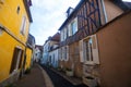 Narrow streets of Auxerre, France