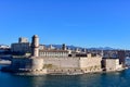 View Of The Old Port And Fort Saint Jean In Marseille, France Royalty Free Stock Photo