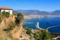 View of the old port from the fortress of Alanya.