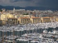 View of the old port of Marseille city in France Royalty Free Stock Photo