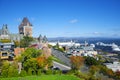 View of old Quebec and the Chateau Frontenac, Quebec,Canada
