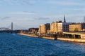 View of Old Riga across the Daugava River in Latvia Royalty Free Stock Photo