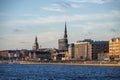 View of Old Riga across the Daugava River in Latvia Royalty Free Stock Photo