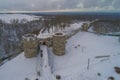 View of the old Russian fortress. Koporye. Leningrad region Royalty Free Stock Photo