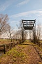 View at an old rusty drawbridge