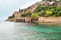 View old shipyard Tersane in Alanya. Turkey Royalty Free Stock Photo