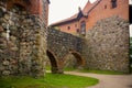 View on old stone fortress of Trakai Island Castle, Lithuania Royalty Free Stock Photo