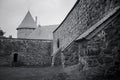 View on old stone fortress of Trakai Island Castle, Lithuania. Royalty Free Stock Photo