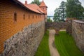 View on old stone fortress of Trakai Island Castle, Lithuania. Royalty Free Stock Photo