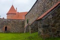 View on old stone fortress of Trakai Island Castle, Lithuania Royalty Free Stock Photo