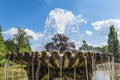 View of an old stone fountain in Hyde Park, London Royalty Free Stock Photo