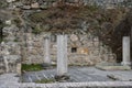 View of the old stone ruins.