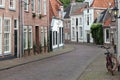 View on an old street in a medieval town called Amersfoort in the Netherlands. Royalty Free Stock Photo