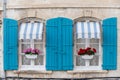 View on old streets and houses in ancient french town Arles, touristic destination with Roman ruines, Bouches-du-Rhone, France Royalty Free Stock Photo