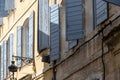 View on old streets and houses in ancient french town Arles, touristic destination with Roman ruines, Bouches-du-Rhone, France Royalty Free Stock Photo