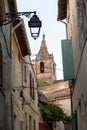 View on old streets and houses in ancient french town Arles, touristic destination with Roman ruines, Bouches-du-Rhone, France