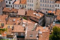 View of the old tiled roofs in Marseille, France Royalty Free Stock Photo