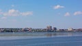 A view on Old Town Alexandria from the Potomac River in Virginia, USA. Royalty Free Stock Photo