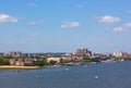 A view on old town Alexandria from the river, Virginia, USA. Royalty Free Stock Photo