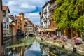 View of the old town of Annecy. France. Royalty Free Stock Photo