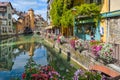 View of the old town of Annecy. France. Royalty Free Stock Photo