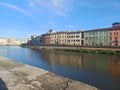 Italy, Pisa - the Arno river. Royalty Free Stock Photo