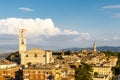 A view of the old town and the Basilica di San Domenico church in Perugia, Umbria, Italy Royalty Free Stock Photo