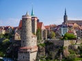 View of the old town of Bautzen in Saxony Royalty Free Stock Photo