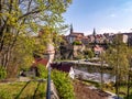 View of the old town of Bautzen in spring Royalty Free Stock Photo