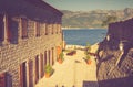 View of the old town of Budva in summertime. Montenegro.