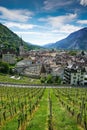 View of the old town of Chur in Switzerland Royalty Free Stock Photo