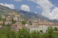 View of the the old town and Citadel, Corte, Central Corsica, France Royalty Free Stock Photo