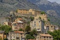 View of the the old town and Citadel, Corte, Central Corsica, France Royalty Free Stock Photo