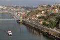 View on old town on the Douro River, Porto.