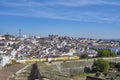 View of the old town of Elvas, Alentejo, Portugal. Royalty Free Stock Photo