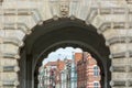 View of the old town of Gdansk ,Poland . Royalty Free Stock Photo