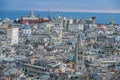 View of the old town of Genoa