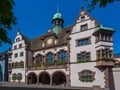 View on the old town hall in Freiburg im Breisgau. Baden Wuerttemberg, Germany, Europe Royalty Free Stock Photo