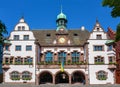 View on the old town hall in Freiburg im Breisgau. Baden Wuerttemberg, Germany, Europe Royalty Free Stock Photo