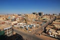 The view on the old town of Khartoum, Sudan Royalty Free Stock Photo