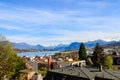 View of old town of Lucerne Luzern city and Lake Lucerne in Switzerland. View from above Royalty Free Stock Photo