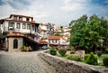 View on old town of Ohrid in Macedonia Royalty Free Stock Photo