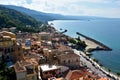 View on the old town of Pizzo at tyrrhenian sea Royalty Free Stock Photo